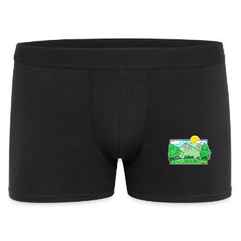 Montagnes Montagnes Mountain Peaks Forest - Boxer Homme - noir - Devant