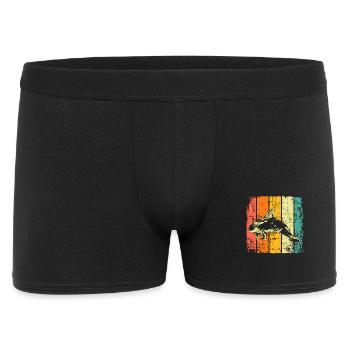 Orca vintage - Männer Boxer Shorts - Schwarz - Vorne