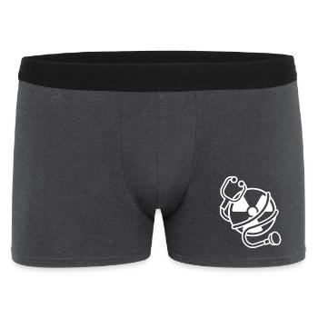 Logo Radiation Manip Radio Radiologist Radiology - Men's Boxer Shorts - charcoal grey - Front