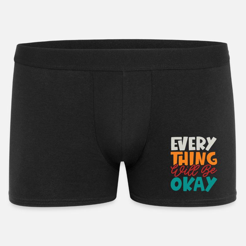 Alles wird gut - Männer Boxer Shorts - Schwarz