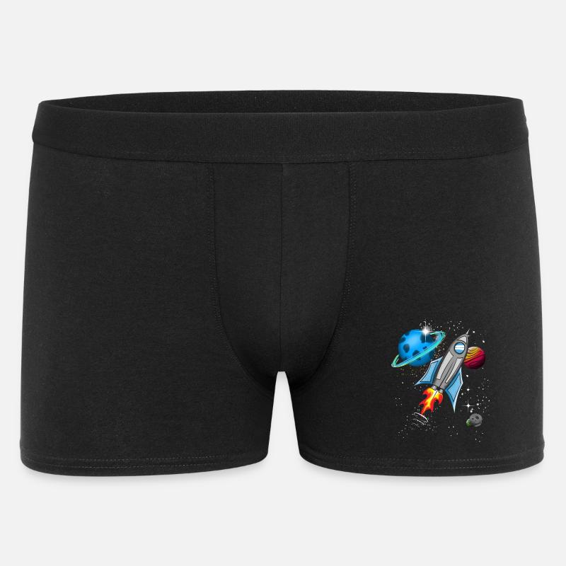 Fusée dans l’espace - Boxer Homme - noir