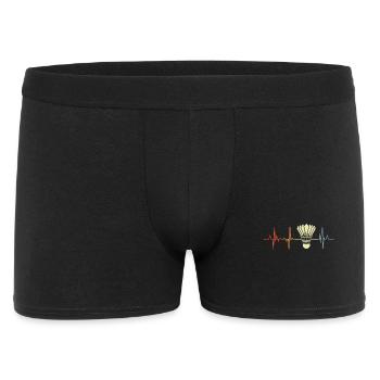 Battement de cœur de badminton - Boxer Homme - noir - Devant