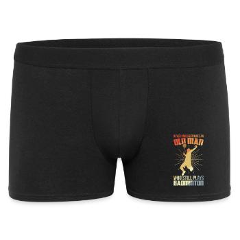 Grand-père de badminton - Boxer Homme - noir - Devant
