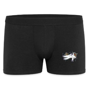 Licorne nageuse - Boxer Homme - noir - Devant