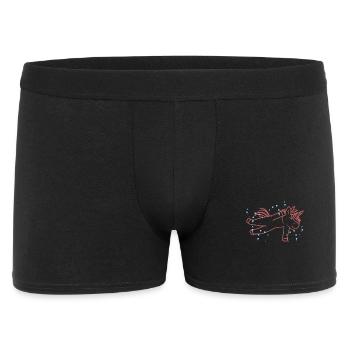 Licorne nageuse - Boxer Homme - noir - Devant