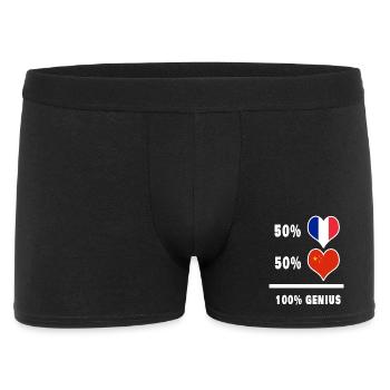 France et Vietnam 100% design génial - Boxer Homme - noir - Devant