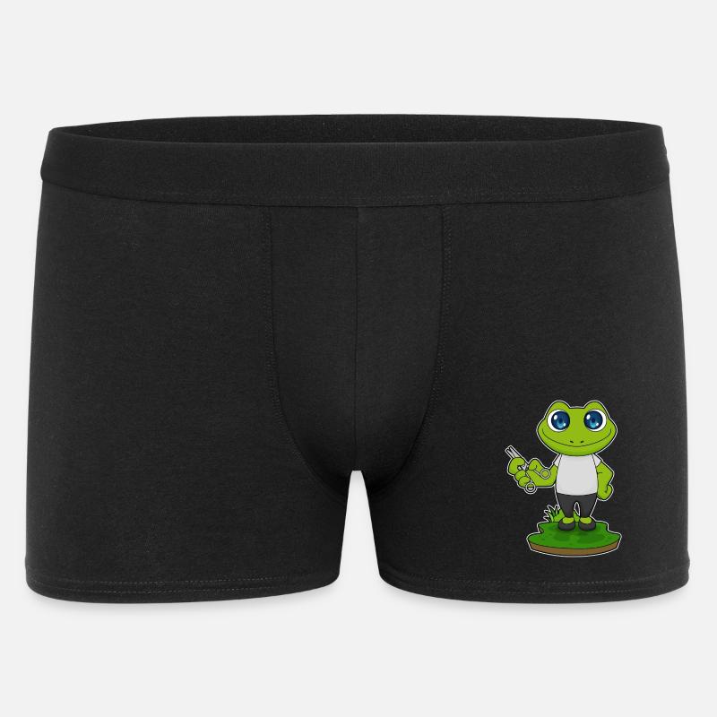 Frosch Barbier Schere - Männer Boxer Shorts - Schwarz