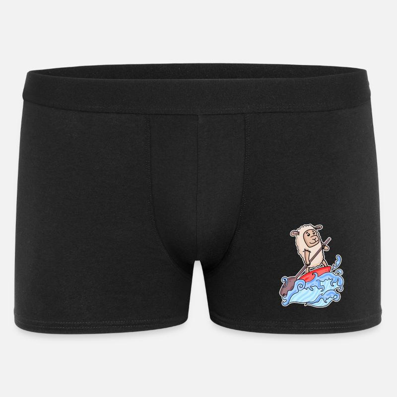 Stand Up Paddling Sheep - Men's Boxer Shorts - black