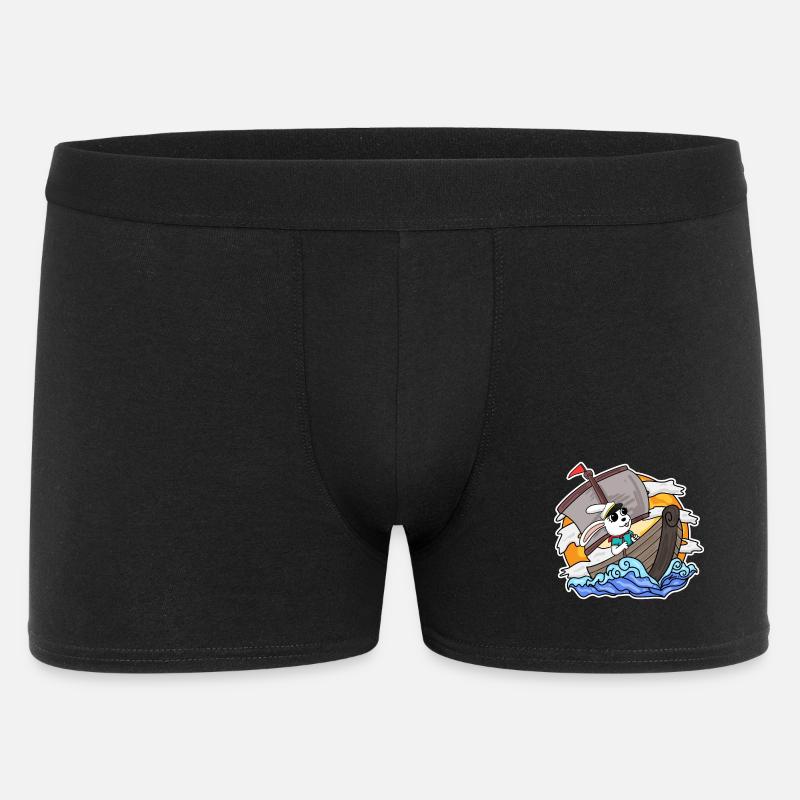 Rabbit Captain Boat - Men's Boxer Shorts - black