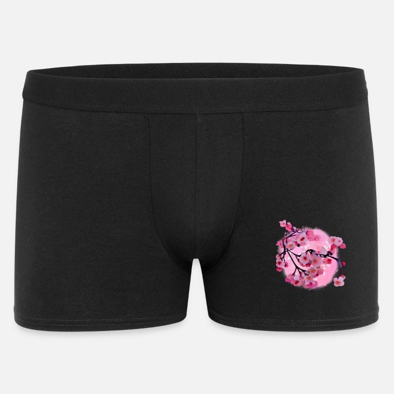 Japanische Kirschblüten Kunst - Männer Boxer Shorts - Schwarz