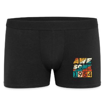 1954 Born Birthday Year of birth vintage - Men's Boxer Shorts - black - Front