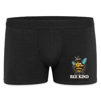 Bee Kind Imker Bienen - Männer Boxer Shorts - Schwarz - Vorne