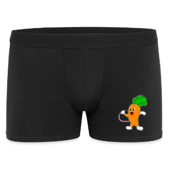 Carrot Singer Microphone Singing - Men's Boxer Shorts - black - Front