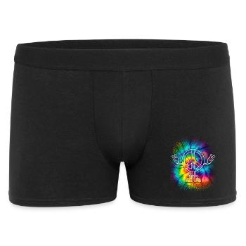 Peace Sign Peace Sign Tie Dye - Men's Boxer Shorts - black - Front