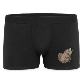 Beaver Tulip - Men's Boxer Shorts - black - Front