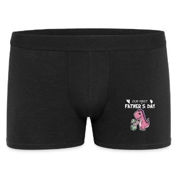 Father's Day Gift - Father Daughter - Men's Boxer Shorts - black - Front