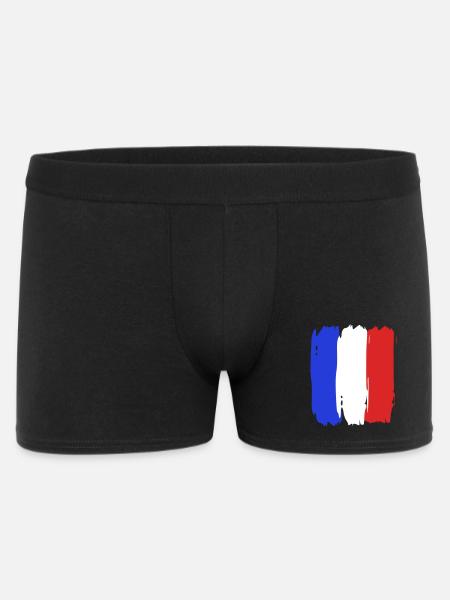 Drapeau France Tricolore - Boxer Homme - noir