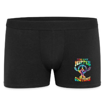 Hippie Costume Peace Love Tie Dye - Men's Boxer Shorts - black - Front