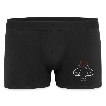 Félin pour l autre Blanc - Boxer Homme - noir - Devant