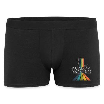 1953 Born birthday Groovy Vintage Retro - Men's Boxer Shorts - black - Front