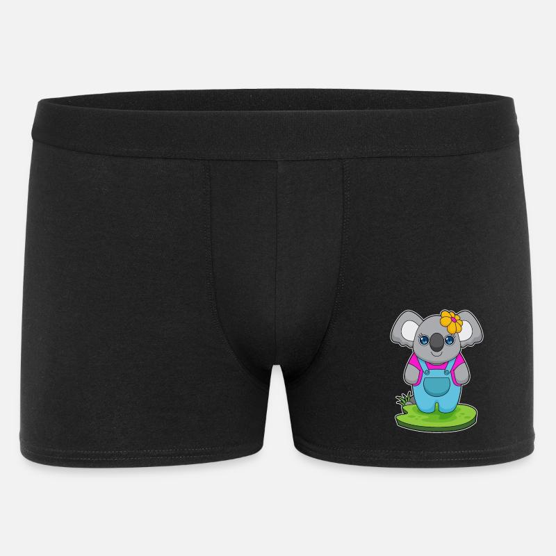 Koala Blume - Männer Boxer Shorts - Schwarz