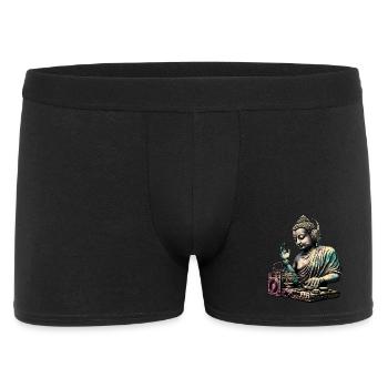 Bouddha DJ - Boxer Homme - noir - Devant