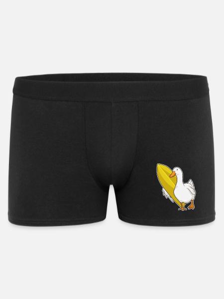 Duck Surfing Surfboard Summer - Men's Boxer Shorts - black