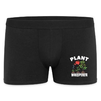 plants whisper garden gardener gardening gardening - Männer Boxer Shorts - Schwarz - Vorne