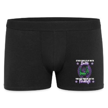 Forklift Warehouse Clerk, Forklift Logistics Occupation - Men's Boxer Shorts - black - Front