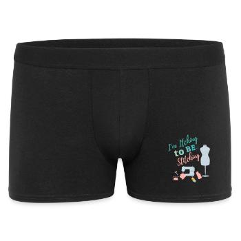 J’ai envie de broder - Artisanat Couture - Boxer Homme - noir - Devant
