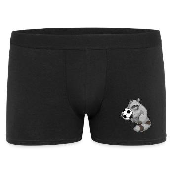 Raccoon Football Player Football - Boxer Homme - noir - Devant
