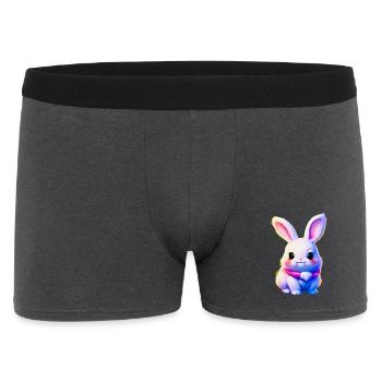 mignon lapin de Pâques - lapin mignon - Boxer Homme - charbon - Devant