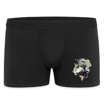 Old steam locomotive - Men's Boxer Shorts - black - Front