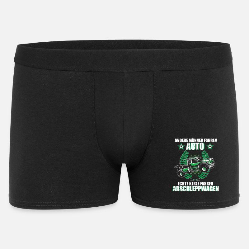 Abschleppwagen Abschlepper Abschleppdienst Fahrer - Männer Boxer Shorts - Schwarz