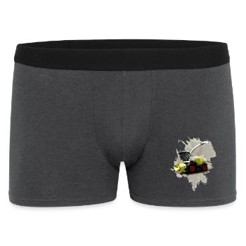 Combine Harvester Claas LEXION 8700 - Men's Boxer Shorts - charcoal grey - Front