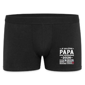 Je vais être papa mon programme en 2026 - Boxer Homme - noir - Devant