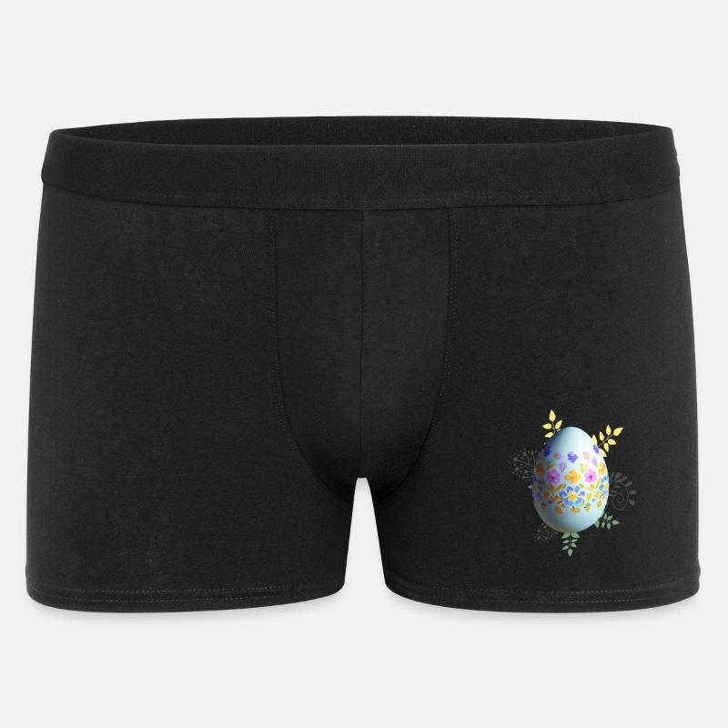 Floral Easter Egg - Men's Boxer Shorts - black