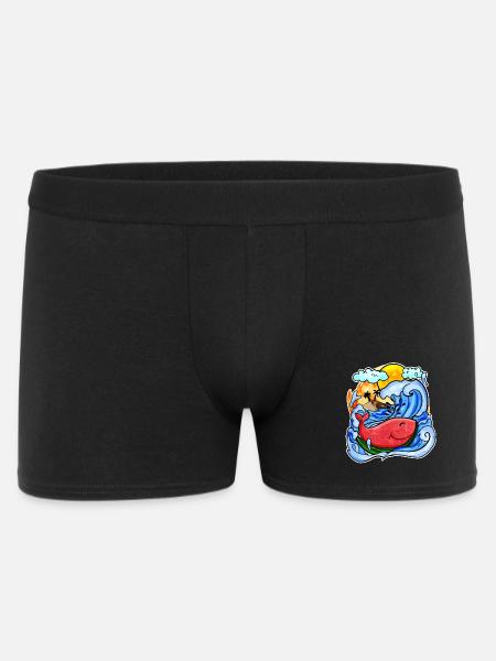 Baleine pastèque - Boxer Homme - noir