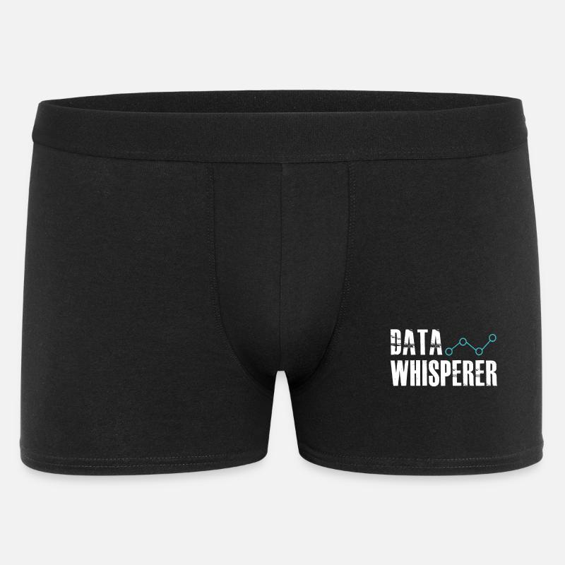 Datenflüsterer, wissenschaftlicher Analyst, Softwareentwickler - Männer Boxer Shorts - Schwarz