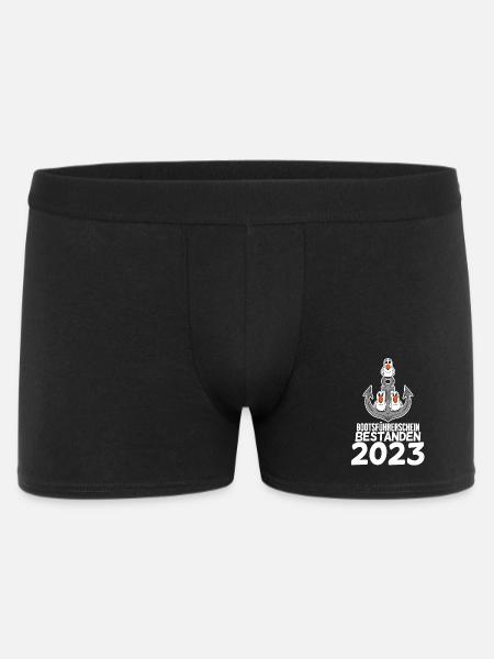 Bootsführerschein 2023 - Männer Boxer Shorts - Schwarz