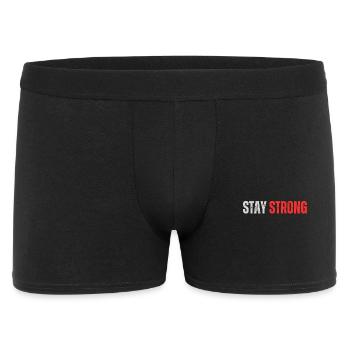Stay Strong citation inspirante citation motivante - Boxer Homme - noir - Devant