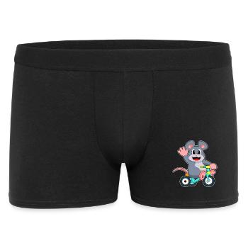 Rat Bicycle - Men's Boxer Shorts - black - Front