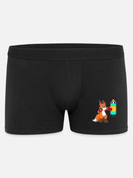Fuchs Boxer Boxsack Boxen - Männer Boxer Shorts - Schwarz