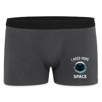 i need more space - Männer Boxer Shorts - Anthrazit - Vorne