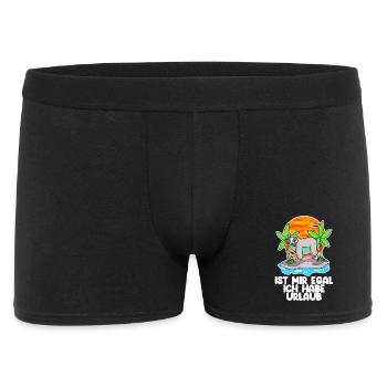 Urlaub Spruch - Ich habe Urlaub lustig - Männer Boxer Shorts - Schwarz - Vorne