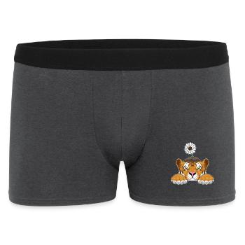 Tiger Daisies - Men's Boxer Shorts - charcoal grey - Front