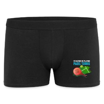 Padel Id Rather Be Playing Padel Tennis - Men's Boxer Shorts - black - Front