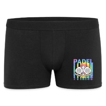 Padel Tennis Colorful - Men's Boxer Shorts - black - Front