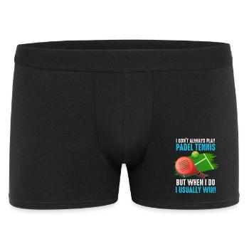 Padel I Dont Always Play Padel Tennis - Men's Boxer Shorts - black - Front
