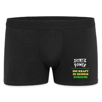 Solar Power Solar Kraft Eigenheim Hausbesitzer - Männer Boxer Shorts - Schwarz - Vorne